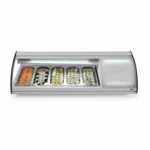 Vitrine voor sushi - 5 x GN 1/3 - 63 L