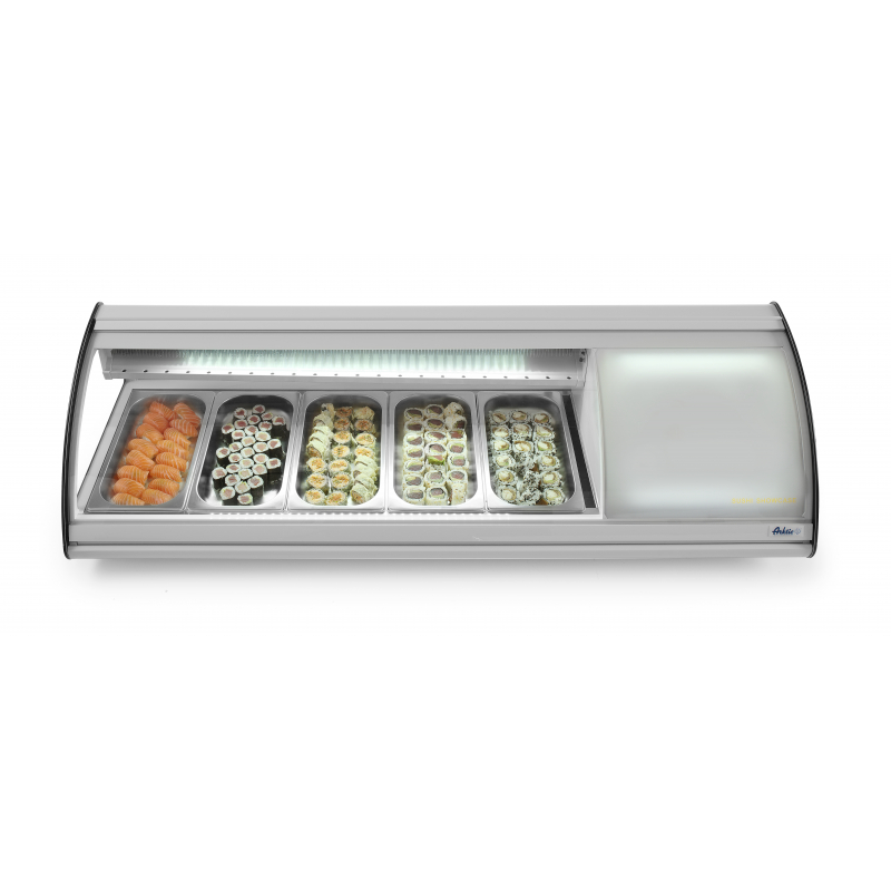 Vitrine voor sushi - 5 x GN 1/3 - 63 L