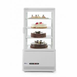 Kühlschrank mit weißer Glasfront - 68 Liter