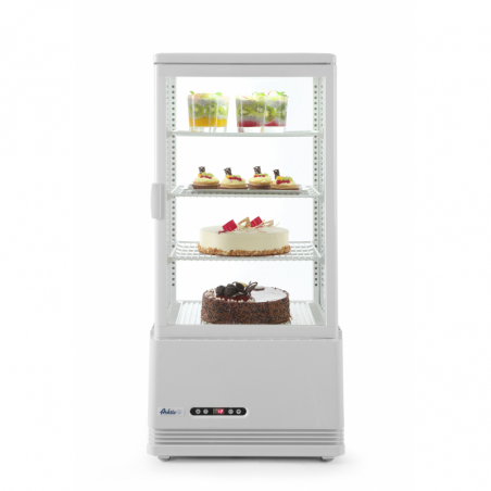 Kühlschrank mit weißer Glasfront - 78 Liter