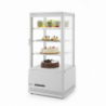 Kühlschrank mit weißer Glasfront - 78 Liter