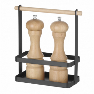 Black Table Cutlery Holder - 230 x 100 mm
