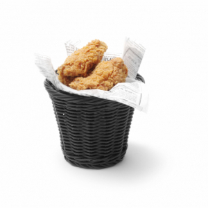 Black Snack Basket - 130 mm in Diameter