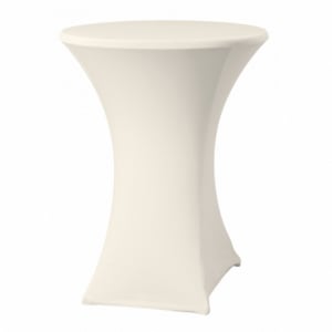 Housse pour Table Haute Crème - 700 mm de Diamètre