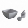 White Square Bowl - 190 x 190 mm - HENDI