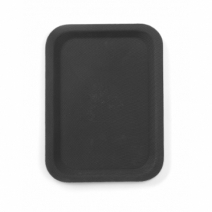 Rechteckiges Tablett aus Glasfaser - Schwarz - 280 x 200 mm - HENDI