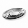 Platte Ovale van Roestvrij Staal - 240 x 170 mm - Merk HENDI - Fourniresto