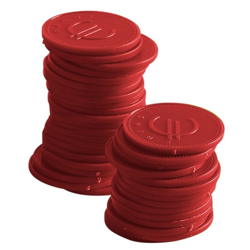 Rote Chips - Set von 100