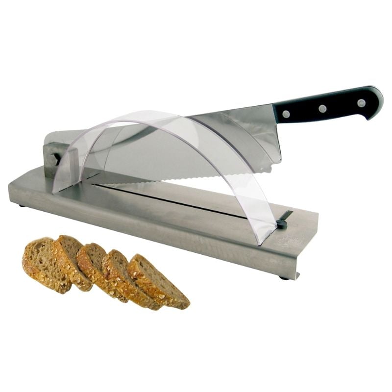 Brotmesser mit Edelstahl-Sockel - Gerade Klinge 35 cm - FourniResto