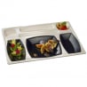 Set Maaltijdplateau Gala Wit en Zwart - 432 x 332 mm - Set van 15