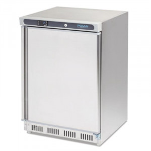 Kühlschrank mit positiver Kühlung aus Edelstahl für den Tresen - 150 L