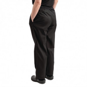 Mixed Easyfit Black Teflon Treated Kitchen Pants - Size XL - Whites Chefs Clothing - Fourniresto