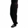 Mixed Easyfit Black Teflon Treated Kitchen Pants - Size XS - Whites Chefs Clothing - Fourniresto