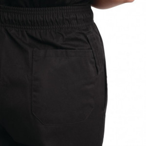 Mixed Easyfit Black Teflon Treated Kitchen Pants - Size XS - Whites Chefs Clothing - Fourniresto
