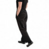 Pantalon de Cuisine Mixte Easyfit Noir Traité Teflon - Taille XS - Whites Chefs Clothing - Fourniresto