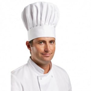 Kochmütze Tallboy - Größe L 61 cm - Weiß Kochbekleidung - Fourniresto