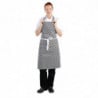 Schort met zwart-witte ruitjes 970 x 710 mm - Whites Chefs Clothing - Fourniresto