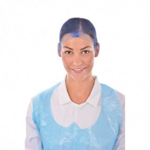 Haarnetjes met blauwe haren - One size - Set van 50 - FourniResto - Fourniresto