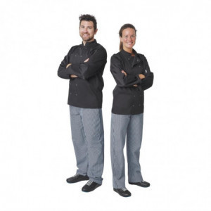 Unisex Black Long Sleeve Vegas Chef Jacket - Size L - Whites Chefs Clothing - Fourniresto