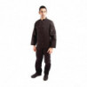 Zwarte uniseks koksbuis met lange mouwen Vegas - Maat XL - Whites Chefs Clothing - Fourniresto