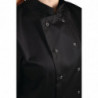Schwarze Unisex-Kochjacke mit kurzen Ärmeln Vegas - Größe XS - Whites Chefs Clothing - Fourniresto
