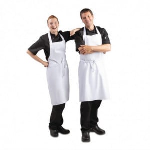 Schort met kruisband Wit 711 x 656 mm - Whites Chefs Clothing - Fourniresto