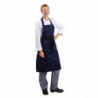 Navy Blue Bib Apron 710 X 970 Mm - Whites Chefs Clothing - Fourniresto