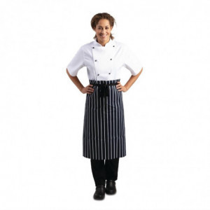 Schürze in Blau und Weiß gestreift 760 x 920 mm - Whites Chefs Clothing - Fourniresto