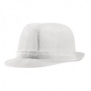 Witte Trilby hoed met gaas - Maat L 590 mm - FourniResto - Fourniresto