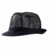 Hoed Trilby Marineblauw met netstof - Maat M 570 mm - FourniResto - Fourniresto