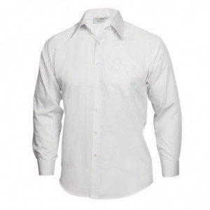 Unisex weißes Langarmhemd Uniform Works - Größe S - Chef Works - Fourniresto