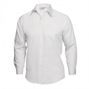 Witte uniseks blouse met lange mouwen Uniform Works - Maat S - Chef Works - Fourniresto