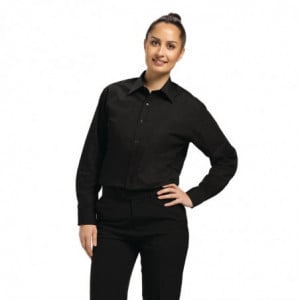 Chemise Habillée Mixte Noire - Taille S - Chef Works - Fourniresto