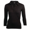 T-Shirt mit V-Ausschnitt in Schwarz für Damen - Größe L - Chef Works - Fourniresto