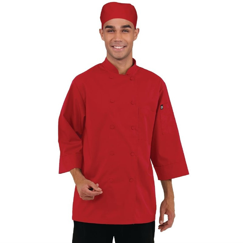 Kochjacke Unisex Rot - Größe L - Chef Works - Fourniresto