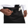 Kurze schwarze Kellnerschürze aus Polycotton 373 x 750 mm - Whites Chefs Clothing - Fourniresto