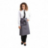 Anthracite Grey Server Apron in Polycotton 1000 x 700 mm - Whites Chefs Clothing - Fourniresto