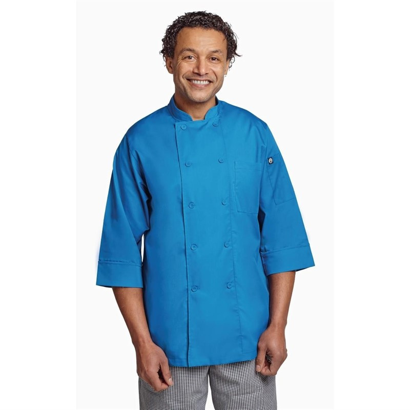 Blauwe Unisex Koksbuis - Maat XXL - Chef Works - Fourniresto