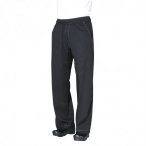 Pantalon De Cuisine Mixte Baggy Noir - Taille M - Chef Works - Fourniresto