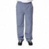 Pantalon de Cuisine Mixte Vegas à Petits Carreaux Bleus et Blancs - Taille M - Whites Chefs Clothing - Fourniresto