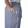 Pantalon de Cuisine Mixte Vegas à Petits Carreaux Bleus et Blancs - Taille M - Whites Chefs Clothing - Fourniresto