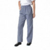 Pantalon de Cuisine Mixte Vegas à Petits Carreaux Bleus et Blancs - Taille S - Whites Chefs Clothing - Fourniresto