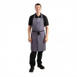 Schort Schort Grijs Antraciet van Polycotton 711 x 965 mm - Whites Chefs Clothing - Fourniresto