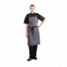 Schürze Latz Grau Anthrazit aus Polycotton 711 x 965 mm - Whites Chefs Clothing - Fourniresto