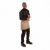 Kurze braune Schürze aus Polycotton 373 x 750 mm - Whites Chefs Clothing - Fourniresto