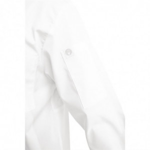 Witte unisex koksbuis met lange mouwen Calgary - Maat L - Chef Works - Fourniresto