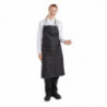 Tablier Bavette Denim Noir Southside en Polycoton 700 x 1000 mm - Whites Chefs Clothing - Fourniresto