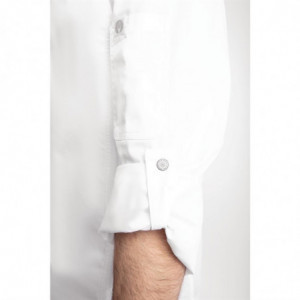 Veste de Cuisine Mixte à Fermeture Eclair Blanche Hartford - Taille M - Chef Works - Fourniresto