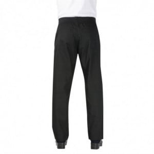 Slim zwarte broek voor heren - Maat L - Chef Works - Fourniresto