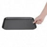 Anodized Aluminum Cooking Plate 370 X 265 mm - Vogue - Fourniresto